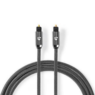 Optische kabel | Nedis | 5 meter (Toslink, Verguld), Audio, Tv en Foto, Audiokabels en Televisiekabels, Nieuw, Verzenden