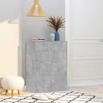 vidaXL Schoenenkast 60x35x84 cm bewerkt hout betongrijs, Verzenden, Nieuw