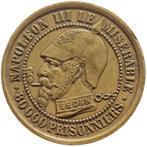 Frankrijk. Napoléon III. moneda satírica 1871 (Zonder