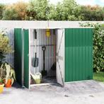 vidaXL Tuinschuur 225x89x161 cm gegalvaniseerd staal groen, Tuin en Terras, Verzenden, Nieuw