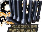 ZWARTE Wielbouten M12x1,50 Conisch 60mm ( M12 x 1,50 ), Ophalen of Verzenden
