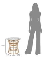 SALONTAFEL PANAMA CIRKEL CM Ø 50X50, Huis en Inrichting, Tafels | Salontafels, Ophalen of Verzenden, Nieuw