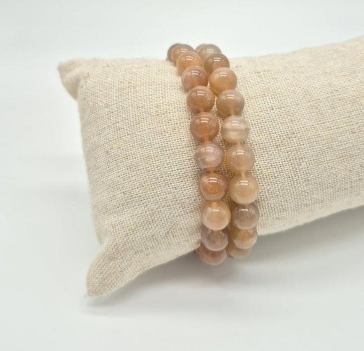 Maansteen armband 8mm, Sieraden, Tassen en Uiterlijk, Edelstenen, Ophalen of Verzenden