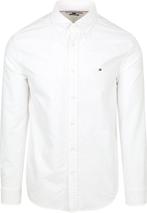 Tommy Hilfiger Oxford Overhemd Wit maat S Heren, Kleding | Heren, Overhemden, Verzenden, Nieuw, Wit, Tommy Hilfiger