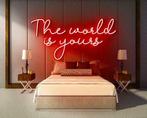 THE WORLD IS YOURS neon sign - LED neon reclame bord, Verzenden