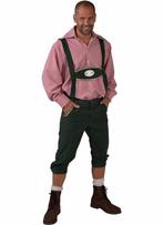 Tiroler kleding: Broek met bretels Edelweiss groen, Kleding | Heren, Carnavalskleding en Feestkleding, Ophalen of Verzenden, Nieuw