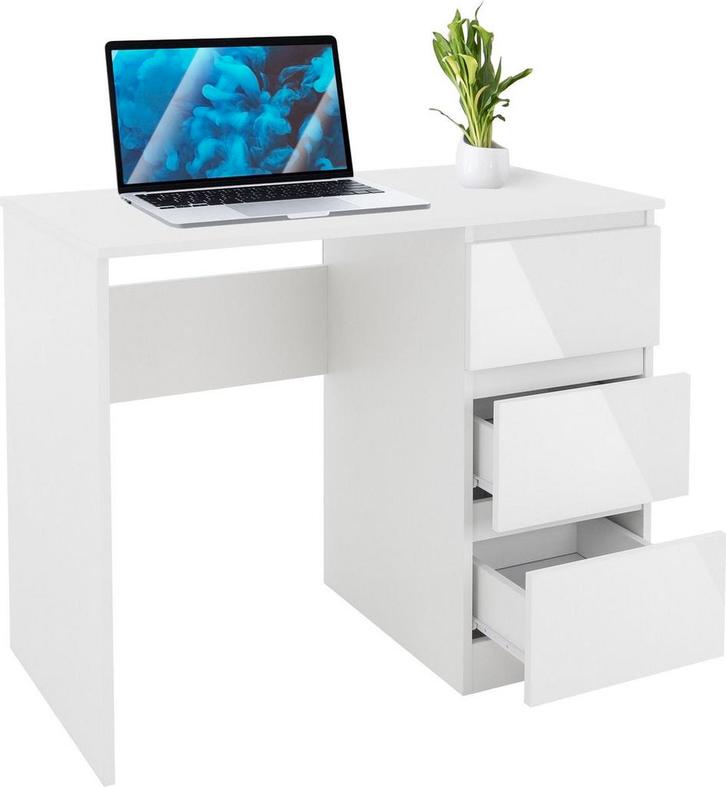 Bureau met lades - Bureautafel - Computertafel - 90x76x50 cm, Huis en Inrichting, Bureaus, Zo goed als nieuw, Verzenden