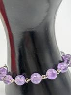 Natuurlijke Ametist Niet Behandeld en Zilver 925 - Armband