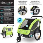 KESSER® Fietsaanhanger - Kinderaanhanger - Max. 40kg - Groen, Huis en Inrichting, Verzenden, Nieuw