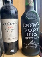 1982 Dows Reserve Port & 2003 Grahams Vintage Port - Douro, Verzamelen, Wijnen, Nieuw