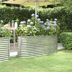 vidaXL Plantenbak 152x40x68 cm gepoedercoat staal, Tuin en Terras, 100 cm of meer, Verzenden, Nieuw, Metaal