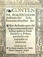 Aristotelis - Contenta politicorum Aristotelic libri octo -