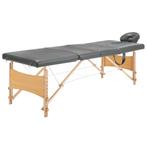 vidaXL Massagetafel met 4 zones 186x68 cm houten frame, Sport en Fitness, Massageproducten, Verzenden, Nieuw