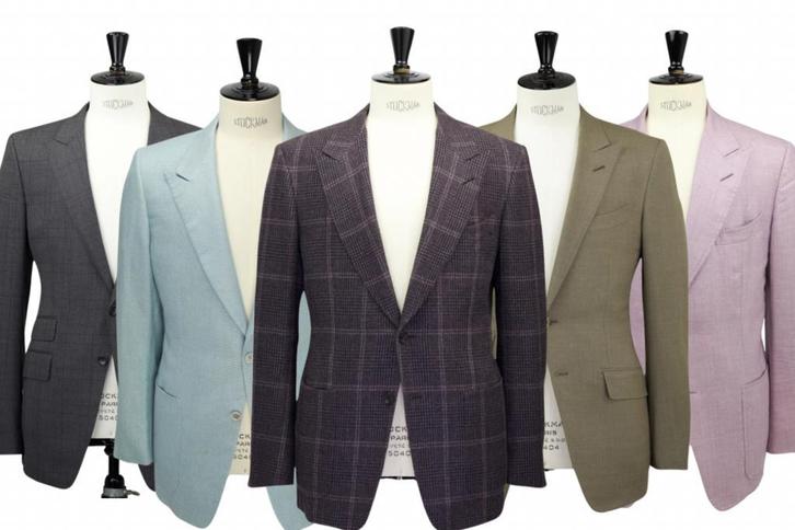 TOM FORD Jasjes, Pakken en Tuxedos | Zeldzaam en Exclusief, Kleding | Heren, Kostuums en Colberts, Blauw, Zo goed als nieuw, Maat 52/54 (L)
