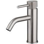 Wiesbaden Ribbd Wastafelkraan - Geborsteld Staal, Doe-het-zelf en Verbouw, Sanitair, Ophalen of Verzenden, Nieuw