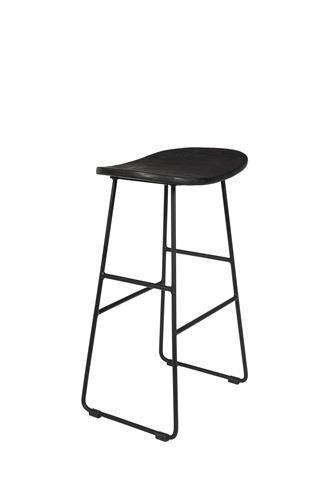 Counter Barkruk - 65 cm - Merel - Zwart - House of Rebels, Huis en Inrichting, Barkrukken, Verzenden