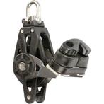 Nautos 45mm Blok met Hondsvot Wartel en Klem, Watersport en Boten, Ophalen of Verzenden, Nieuw