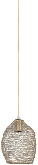 2dekans | Light & Living – Hanglamp NOLA – Ø18×20 cm – Brons, Huis en Inrichting, Ophalen of Verzenden, Zo goed als nieuw