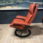 Stressless Aura L relaxfauteuil, Nieuw, Leer, Ophalen of Verzenden, Rood