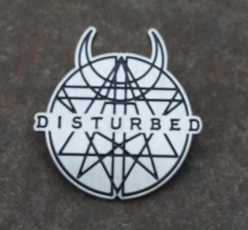 Buttons Patches en Pins - Metal Pins Disturbed - Metal Pi..., Verzamelen, Speldjes, Pins en Buttons, Zo goed als nieuw, Verzenden