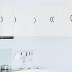 vidaXL Keukenkast aan de muur met plank Hoogglans wit 57 x, Huis en Inrichting, Keuken | Keukenelementen, Verzenden, Nieuw, Wit