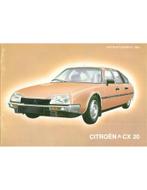 1984 CITROEN CX 20 INSTRUCTIEBOEKJE ZWEEDS, Auto diversen, Handleidingen en Instructieboekjes