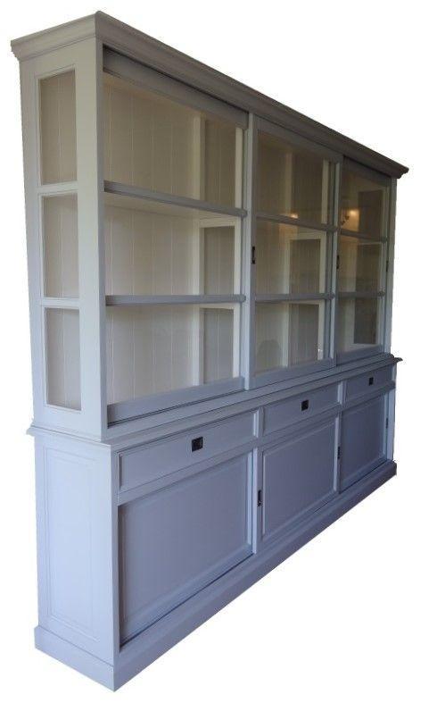 Buffetkast blauw Sneek 300cm, Huis en Inrichting, Kasten | Buffetkasten, Ophalen of Verzenden