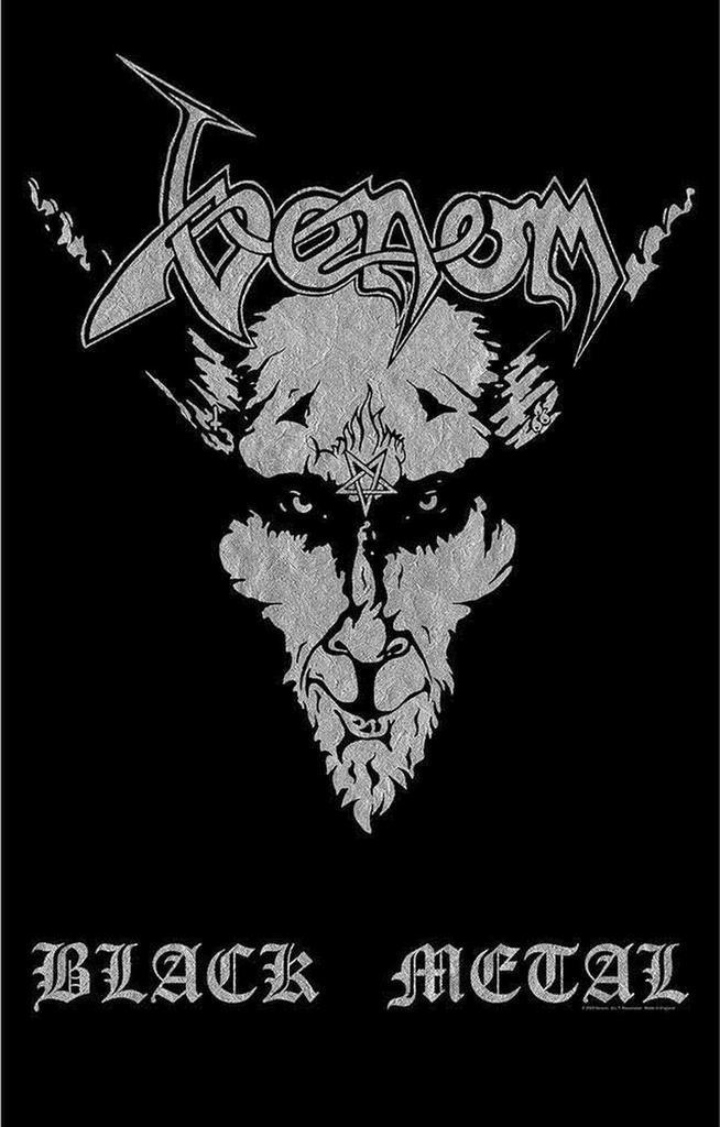 Venom - Black Metal - Textielposter, Verzamelen, Muziek, Artiesten en Beroemdheden, Poster, Artwork of Schilderij, Nieuw, Ophalen of Verzenden