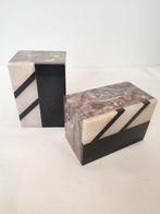 Boekensteunen (2) - Marmer, Onyx - Art Deco Boekensteunen