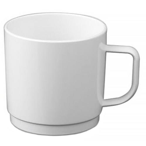 GGM Gastro | (50 stuks) Polycarbonaat thee / koffiekop, Wit, Huis en Inrichting, Keuken | Servies, Effen, Nieuw, Kop(pen) en/of Schotel(s)