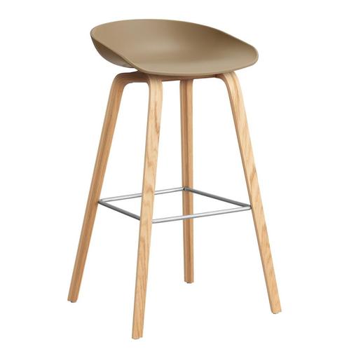 20% Korting | Hay About a Stool Barkruk, Huis en Inrichting, Barkrukken, Zo goed als nieuw, Hout, 60 tot 90 cm, Verzenden
