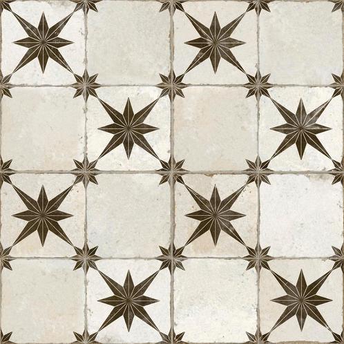 Vloertegel / wandtegel fs star n ara zwart dambord 45x45cm 4, Doe-het-zelf en Verbouw, Tegels, Vloertegels, Nieuw, 10 m² of meer