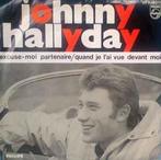 vinyl single 7 inch - Johnny Hallyday - Excuse-Moi Parten..., Zo goed als nieuw, Verzenden