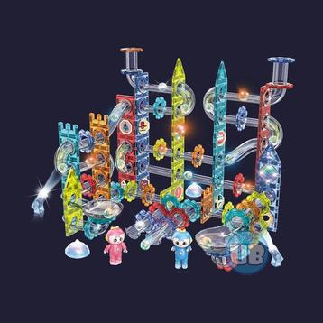 Magnetic Tiles - Knikkerbaan met Discobal en Lichteffect - beschikbaar voor biedingen