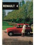 RENAULT 4, TECHNISCHE GEGEVENS EN PRAKTISCHE WENKEN