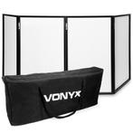 Vonyx DB2 inklapbaar DJ booth scherm met tas - 280 x 120cm t, Muziek en Instrumenten, Dj-sets en Draaitafels, Verzenden, Nieuw