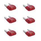 ProPlus Mini autozekeringen - 10 ampère - rood - 6 stuks, Auto-onderdelen, Ophalen of Verzenden, Nieuw