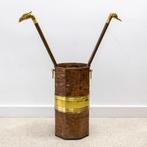 Paraplustandaard/rek - esagonale - Koper, Messing - geklopt, Antiek en Kunst, Curiosa en Brocante