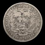 Venezuela. Silver 5 Bolivares Coin 1924 (Zonder