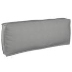 vidaXL Palletkussen voor rugleuning Grijs 120 x 40 x 12 cm, Verzenden, Nieuw, Grijs