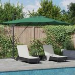 vidaXL Parasol Groen 286 x 285 x 270 cm Aluminium, Tuin en Terras, Parasols, Verzenden, Nieuw, 2 tot 3 meter