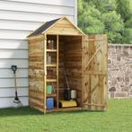 vidaXL Tuinschuur met deur 107x107x220 cm geïmpregneerd, Tuin en Terras, Verzenden, Nieuw