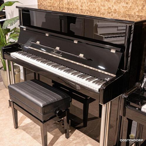 Haessler 125 Deco Rondo PE chroom mat piano  601975-1770, Muziek en Instrumenten, Piano's