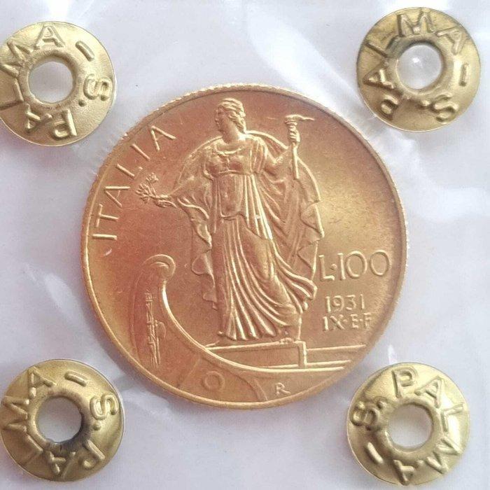 Italië. Vittorio Emanuele III. 100 Lire 1931 (Zonder, Postzegels en Munten, Munten | Europa | Niet-Euromunten