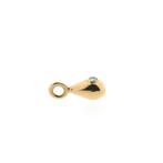 9 Krt. Hanger met diamant | 0,05 ct. (gouden hanger), Sieraden, Tassen en Uiterlijk, Antieke sieraden, Ophalen of Verzenden, Goud