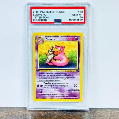 Pokémon Graded card - 1st Edition - Slowbro - Fossil #43 -, Hobby en Vrije tijd, Verzamelkaartspellen | Pokémon