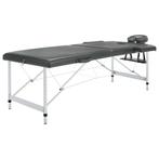 vidaXL Massagetafel met 2 zones 186x68 cm aluminium frame, Sport en Fitness, Massageproducten, Verzenden, Nieuw