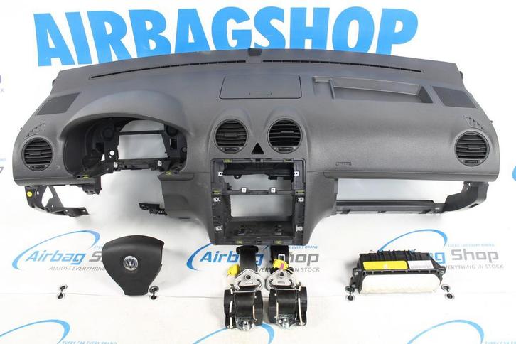 AIRBAG SET DASHBOARD VOLKSWAGEN CADDY (2010-2015), Auto-onderdelen, Dashboard en Schakelaars, Gebruikt, Volkswagen