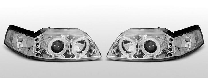 Koplampen Angel Eyes | Ford Mustang 1998-2004 | chroom, Auto-onderdelen, Verlichting, Nieuw, Verzenden