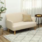 TRUUSK 2-zitsbank, Kleine Bank Met Fluwelen Look, Houten Pot, Huis en Inrichting, Verzenden, Nieuw